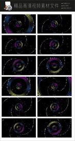 方块魔术歌舞视频背景空镜头