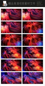 创意梦幻灯展光效闪烁变幻空镜头