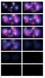 唯美大气婚礼背景视频粒子星空光