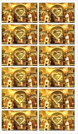 欧式婚礼背景教堂天使翅膀羽毛飘