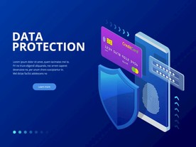 账户安全防护插画设计