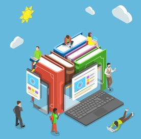 在线学习软件应用插画设计