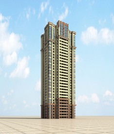 高层住宅模型