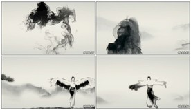 书简舞 LED舞台背景视频素材