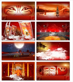 火爆盛大开盘LED视频喜庆开业