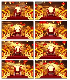 火爆盛大开盘LED视频喜庆开业