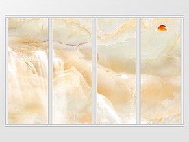 大理石玉石瀑布纹理移门