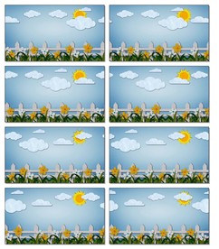 卡通动画童年儿童背景视转场视频