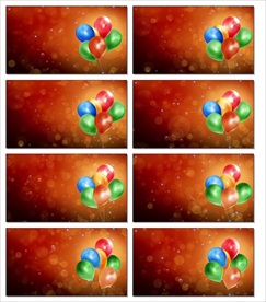 儿童动画卡通蓝天气球视频背景