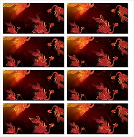 金色粒子凤凰LED视频素材