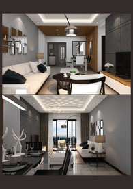 小户型时尚简约装修效果图