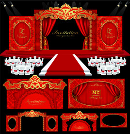 红色欧式婚礼主题