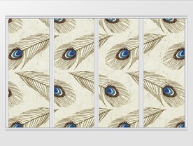 现代时尚大气羽毛移门