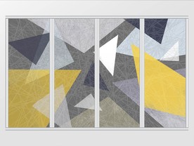 北欧抽象几何现代简约移门