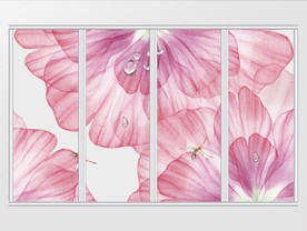 唯美花卉现代简约移门