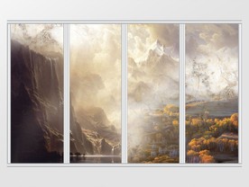 大气中式山水移门