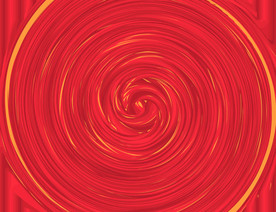 红色炫彩圆形扭曲质感空间背景