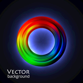 炫彩质感圆形光圈光影