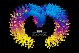 创意几何图形商业综合体海报