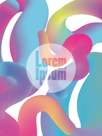 炫彩质感几何图形抽象背景海报