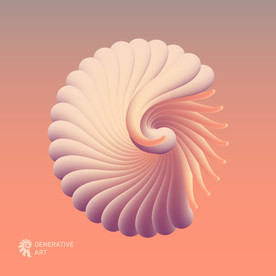 创意三维圆形旋转圆形几何图形