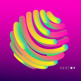 创意三维球形几何图形抽象圆形