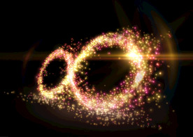 炫彩质感炫光圆形背景