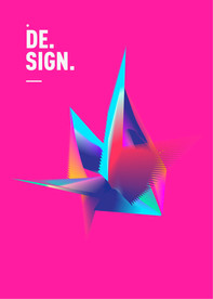 创意炫彩商业几何图形海报