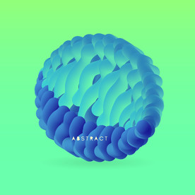 创意质感几何图形圆形立体图形