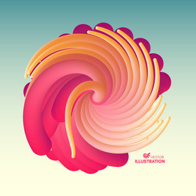 创意质感圆形不规则图形抽象圆形