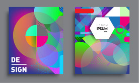 创意炫彩质感商业综合体海报