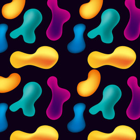 创意质感炫彩商业综合体几何图形