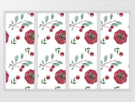 简约手绘花卉移门