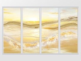 大理石纹风景移门