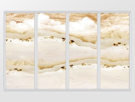 大理石纹风景移门