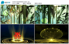 黎乡笠影 舞蹈舞台背景视频成品