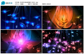 绒花 LED舞台背景视频成品