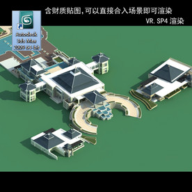 中式建筑 中式多层 中式别墅