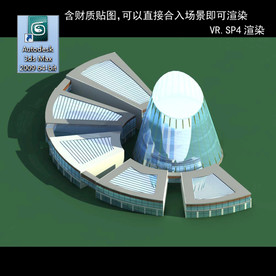 建筑模型图 效果图 多层建筑