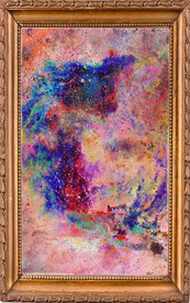 唯美星云油画装饰画