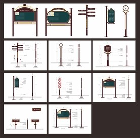 房产小区标识标牌