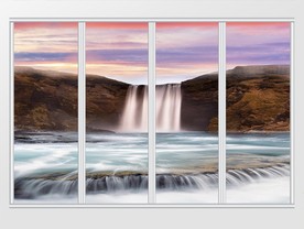 简约风景山水移门