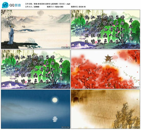 春晓春夜喜雨 读唐诗 背景视频