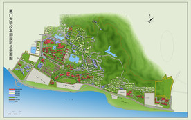 厦门大学校本部规划总平面图