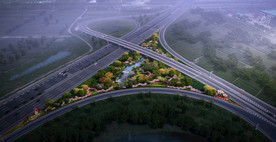 高架互通鸟瞰图