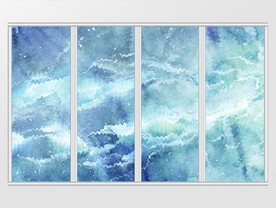 现代简约小清新移门