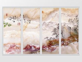 石纹山峰移门