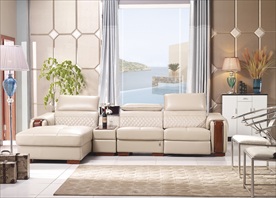 休闲皮沙发背景