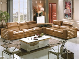 休闲皮沙发背景