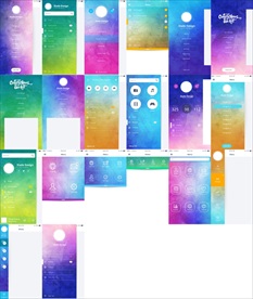 UI界面手机网页分层文件